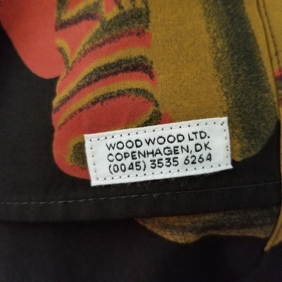 𝅺nwt Wood Wood David JM Street Fink Button Down Size Small - Picture 7 of 15